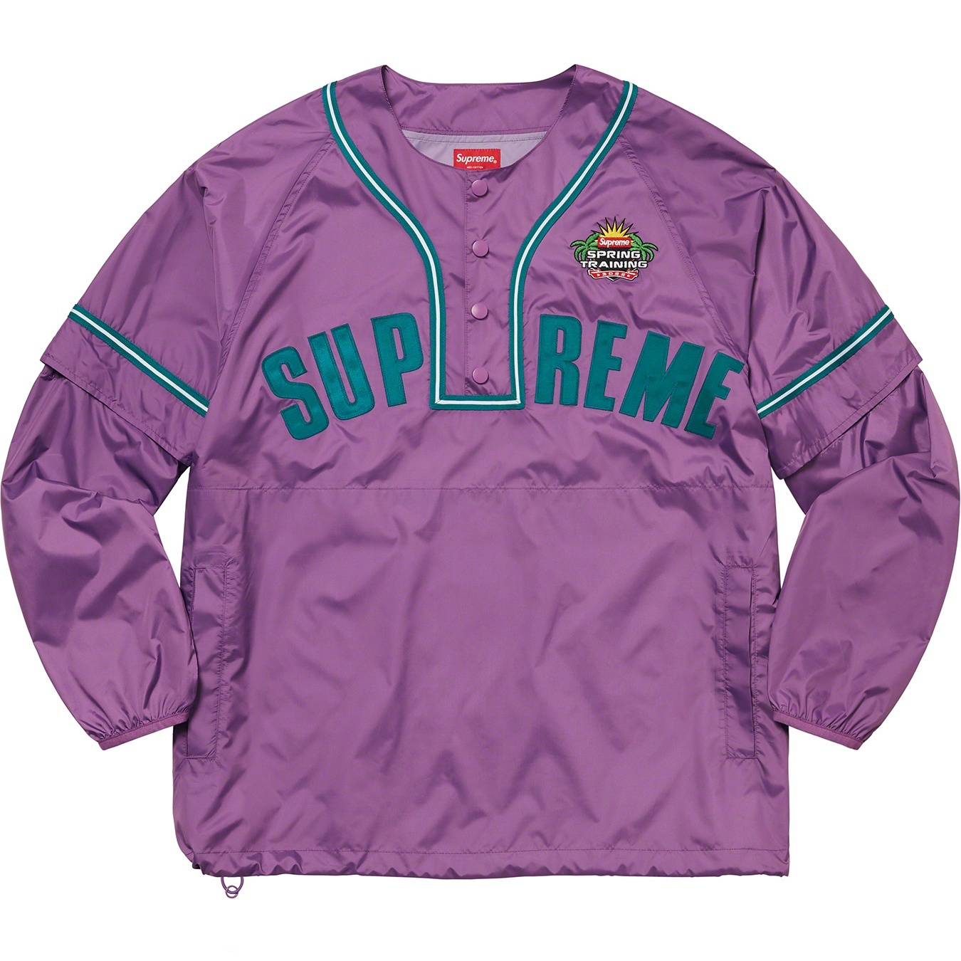 Snap-Off Sleeve L/S Baseball Top view 10